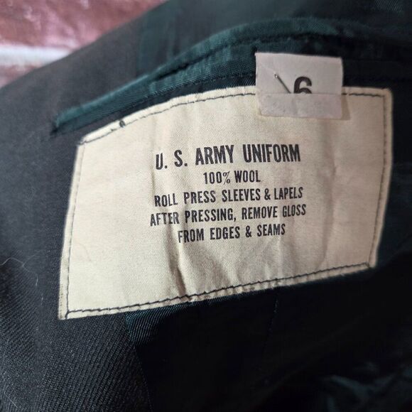 Vintage 1967 US Army Class A Dress Uniform Jacket | Men’s 39R | Military Blazer - Picture 6 of 11